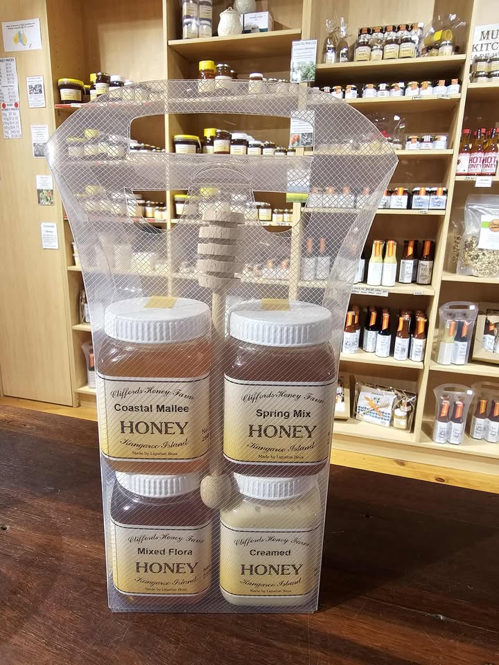 Honey 4-pack with dipper